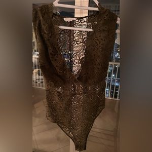 Olive green bodysuit